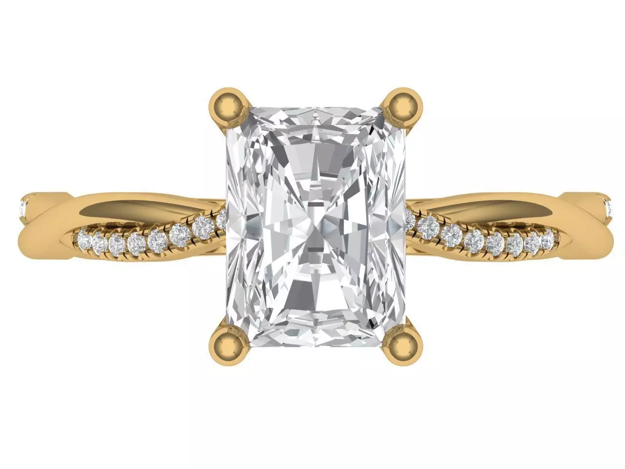 RADIANT ENGAGEMENT RING 3D print model_1