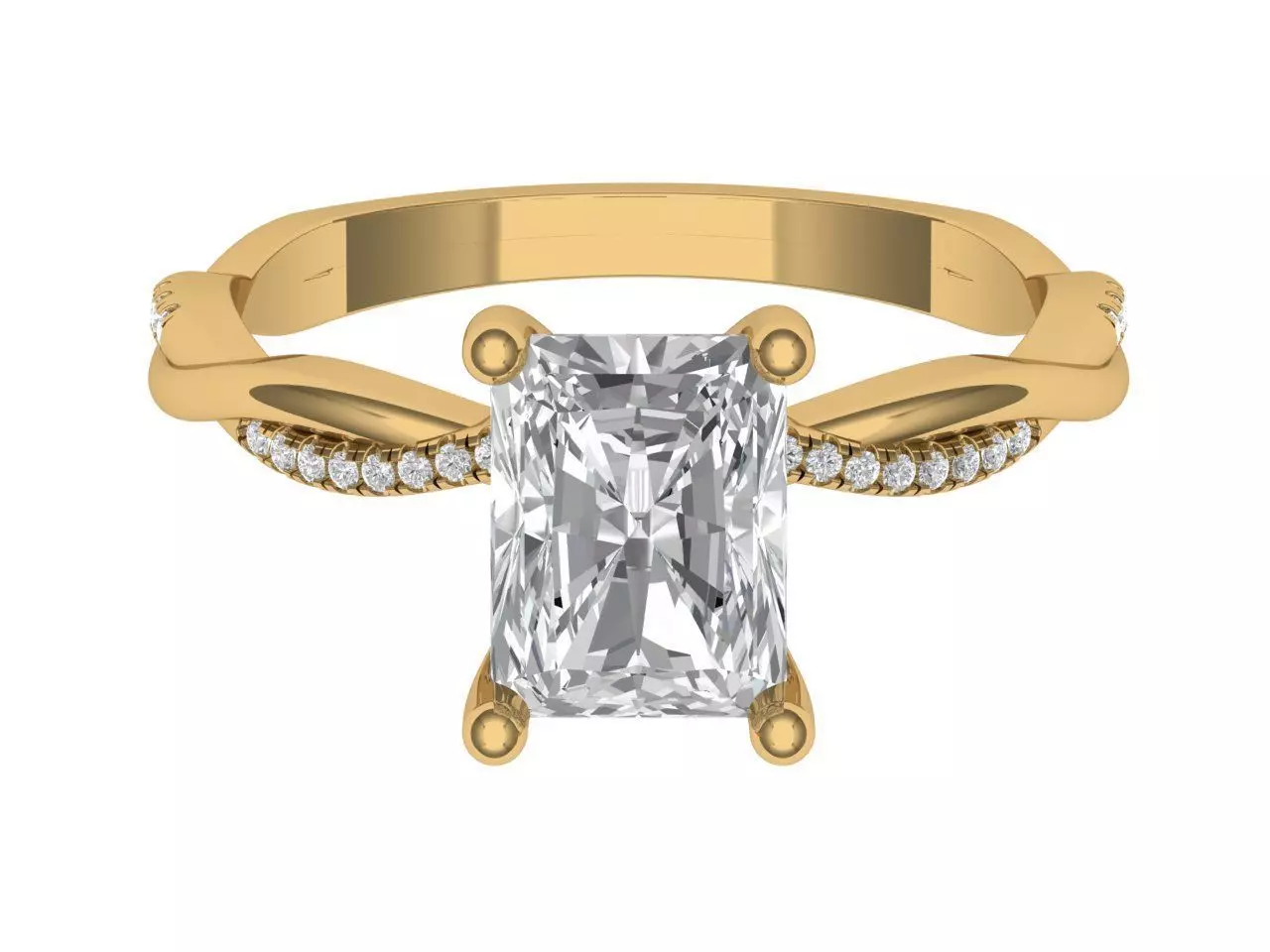 RADIANT ENGAGEMENT RING 3D print model_0