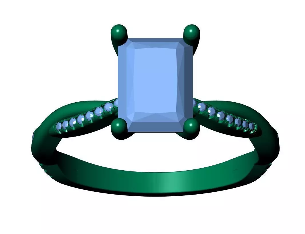 RADIANT ENGAGEMENT RING 3D print model_13