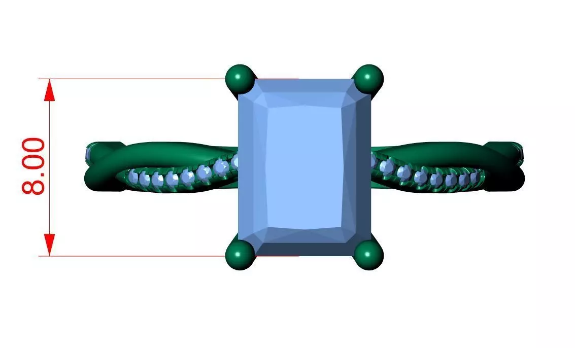 RADIANT ENGAGEMENT RING 3D print model_11