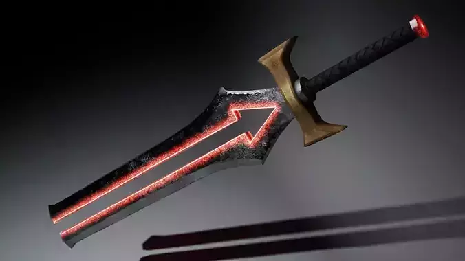 Low Poly Fantasy Sword 2