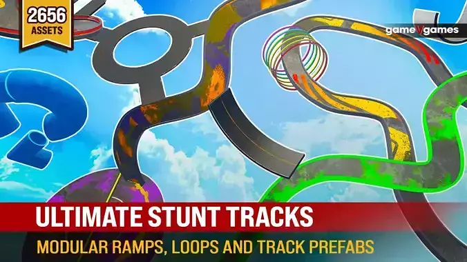 Ultimate Stunt Tracks - Modular Ramps - Loops - Track Prefabs