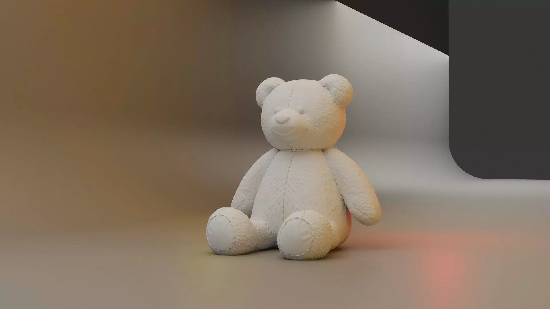 Dollhouse Teddy Bear Vintage toy for Christmas 3D print model_9