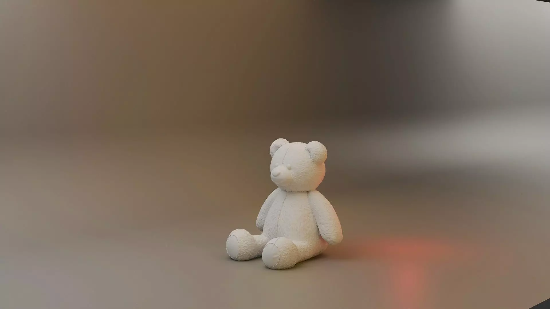 Dollhouse Teddy Bear Vintage toy for Christmas 3D print model_11