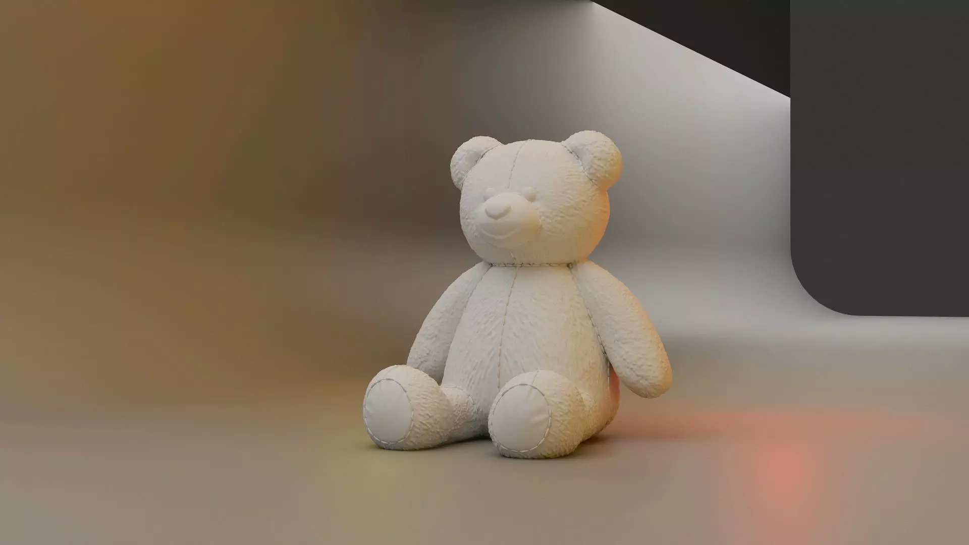 Dollhouse Teddy Bear Vintage toy for Christmas 3D print model_12