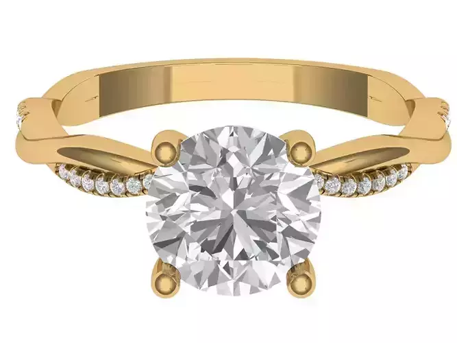 ROUND  ENGAGEMENT RING