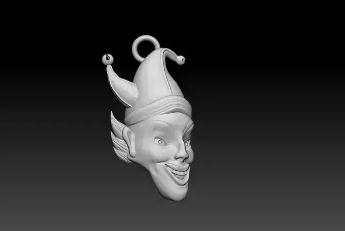 Joker Relief Pendant 3D Printable Model
