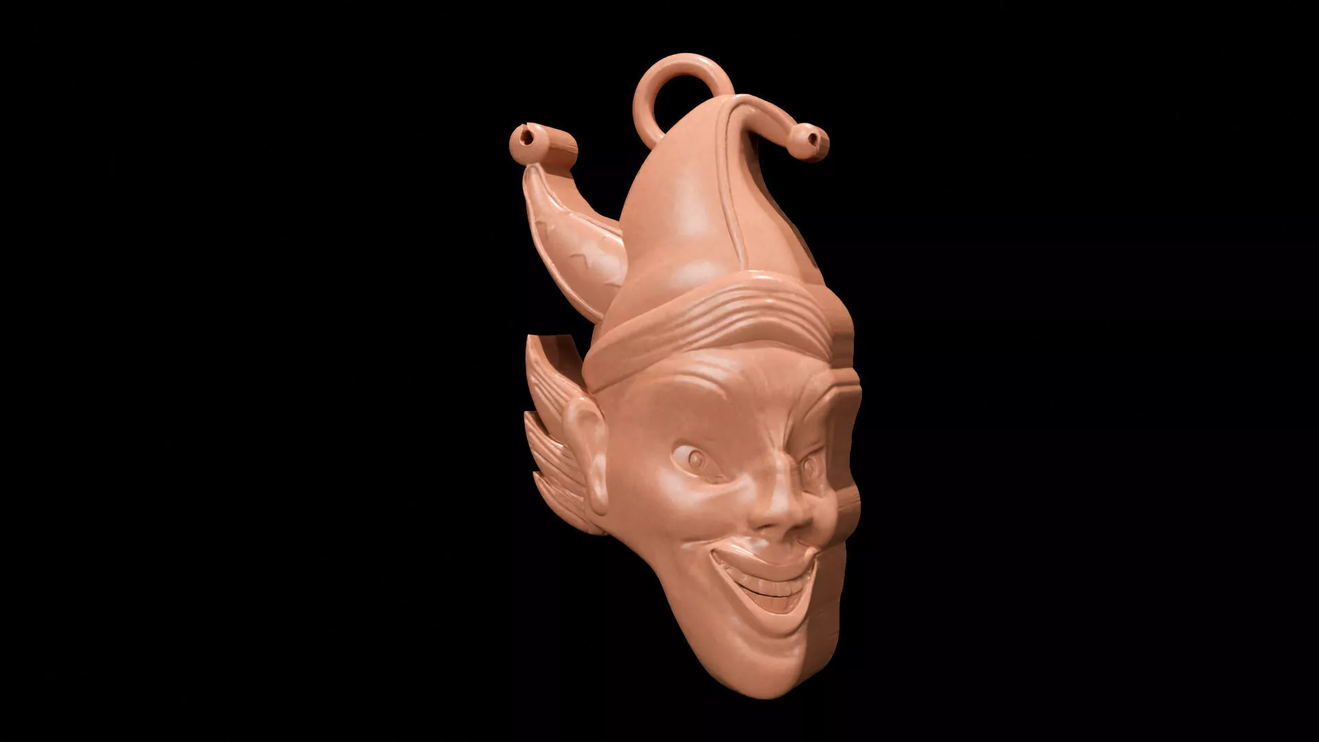 Joker Relief Pendant 3D Printable Model 3D print model