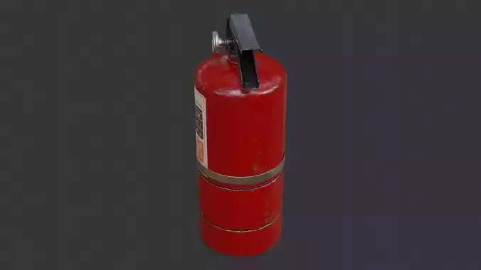 Red Fire Extinguisher Prop for Interiors 3D model Red Fire Extinguisher Prop for Interiors 3D model