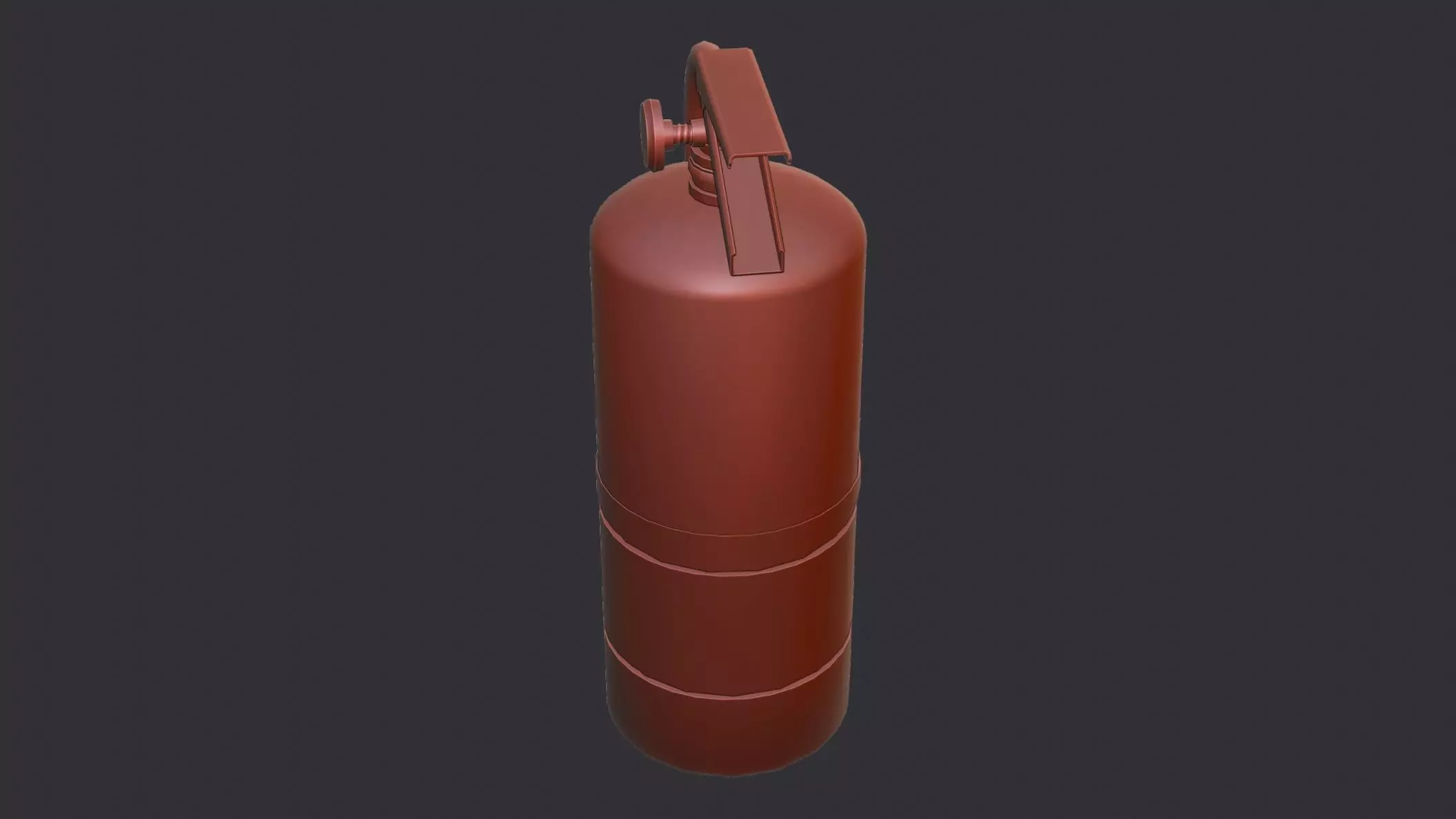 Red Fire Extinguisher Prop for Interiors 3D model_6