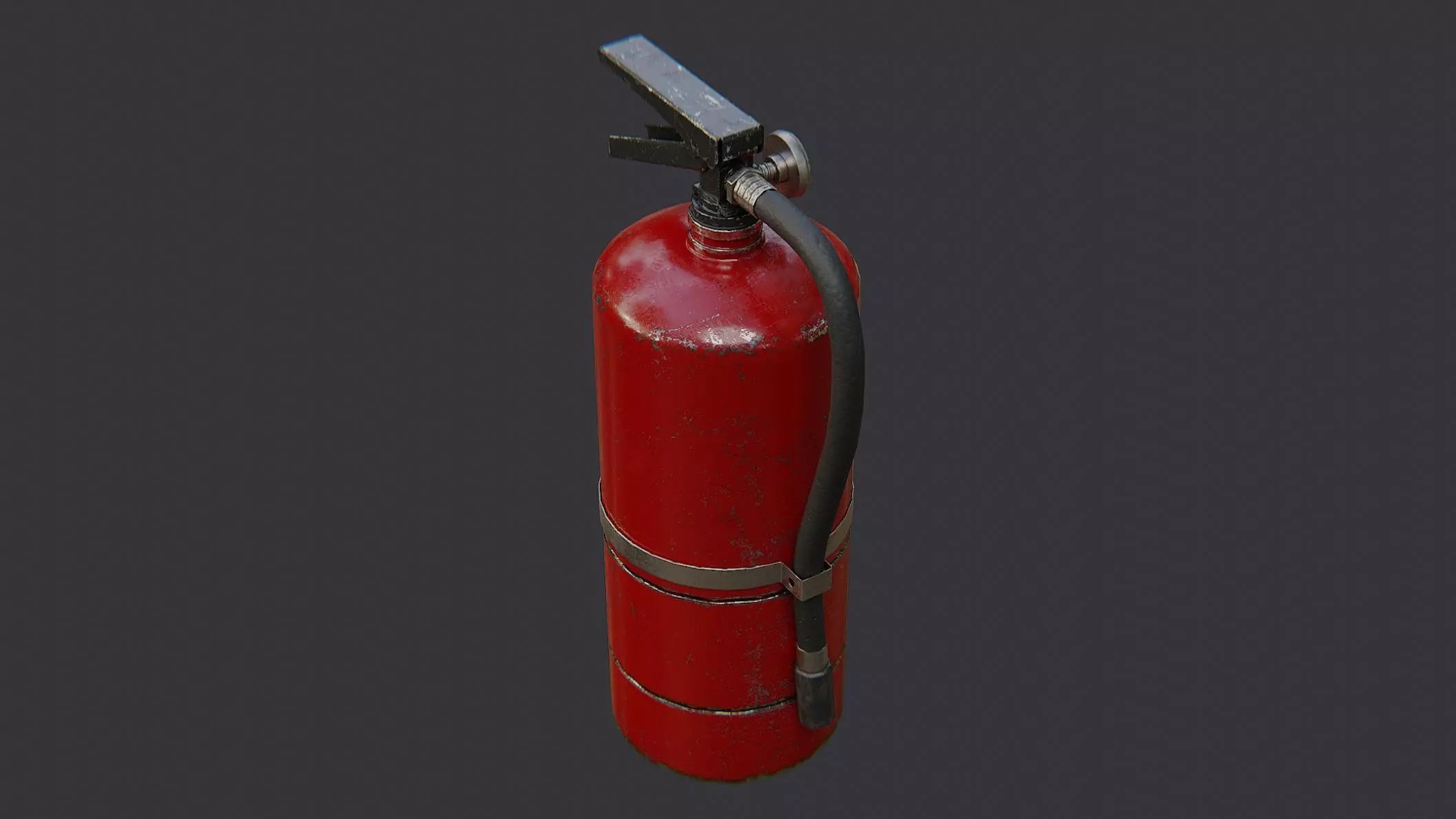 Red Fire Extinguisher Prop for Interiors 3D model_3