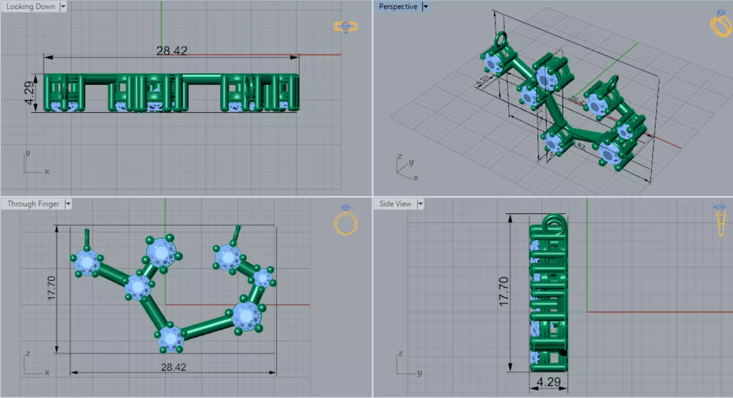 Rainbow Constellation stl 3dm Pendant model jp0365 3D print model_9