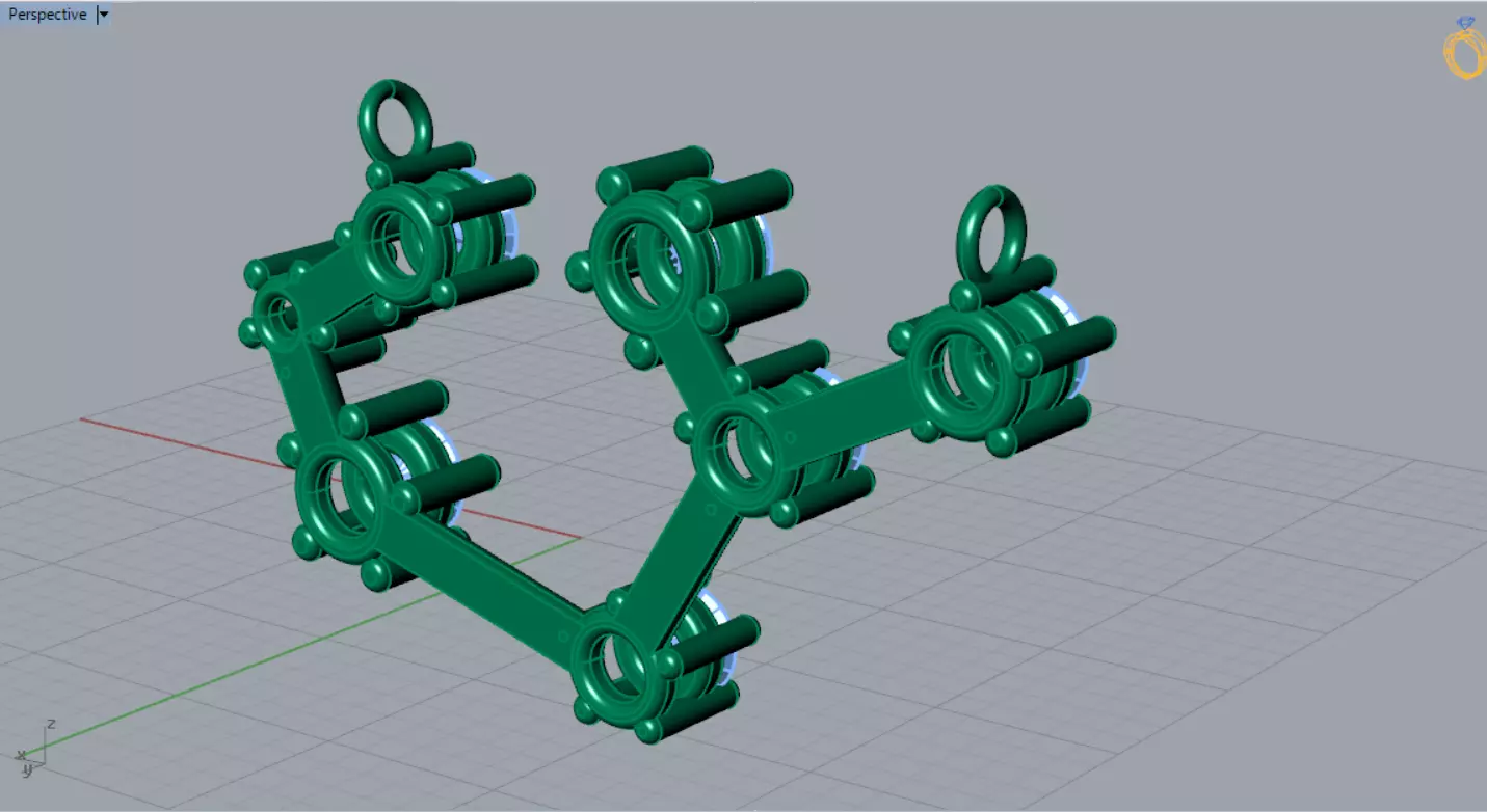 Rainbow Constellation stl 3dm Pendant model jp0365 3D print model_11