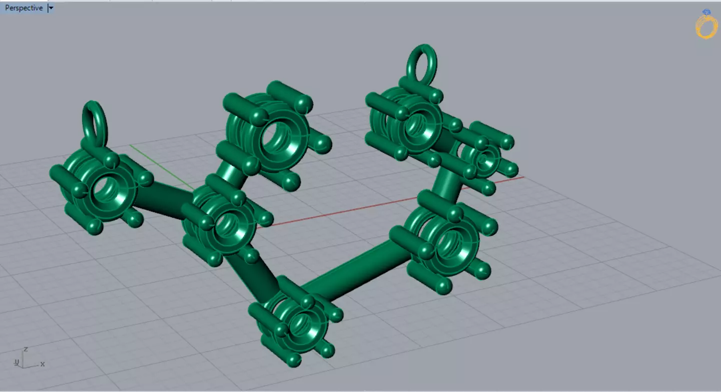 Rainbow Constellation stl 3dm Pendant model jp0365 3D print model_7
