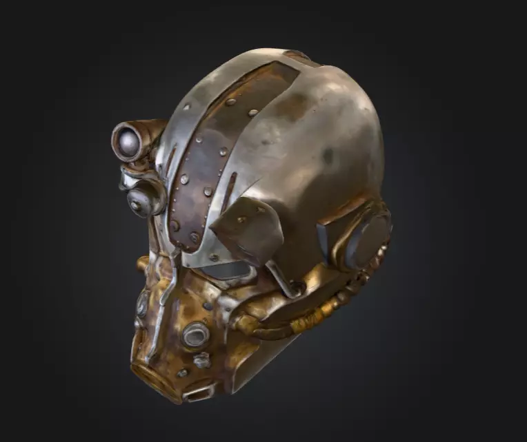 Power Armor Sentinel Low-poly 3D model_9