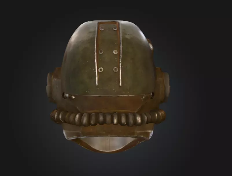 Power Armor Sentinel Low-poly 3D model_4