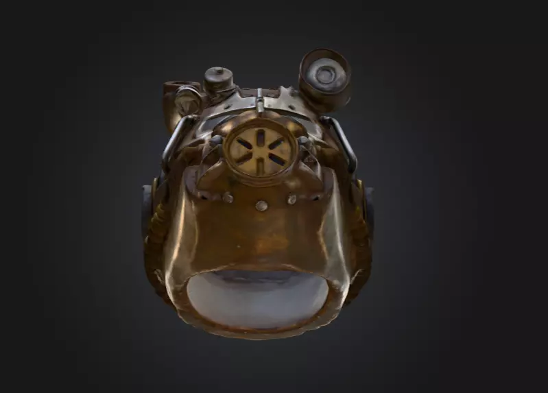 Power Armor Sentinel Low-poly 3D model_11