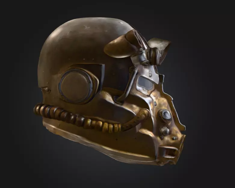 Power Armor Sentinel Low-poly 3D model_6