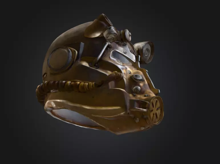 Power Armor Sentinel Low-poly 3D model_13