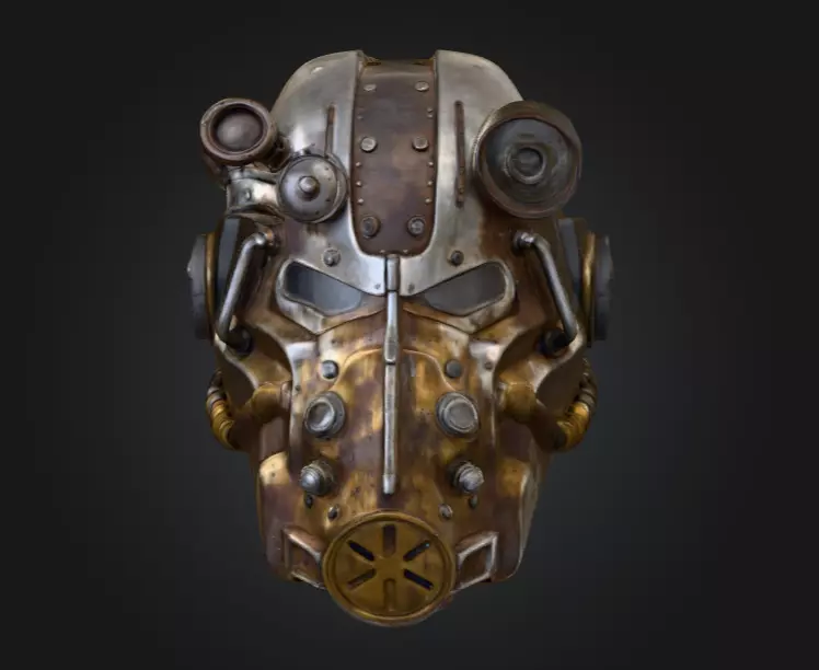 Power Armor Sentinel Low-poly 3D model_0