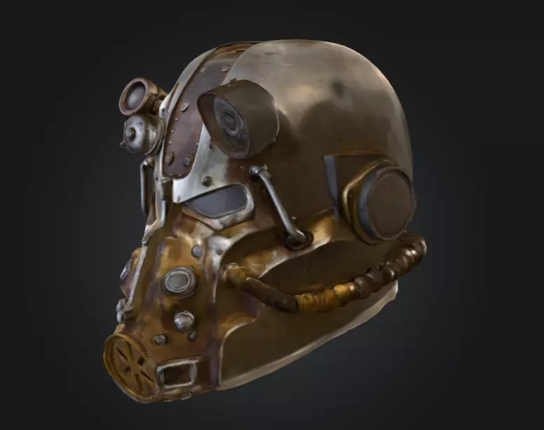 Power Armor Sentinel Low-poly 3D model_1