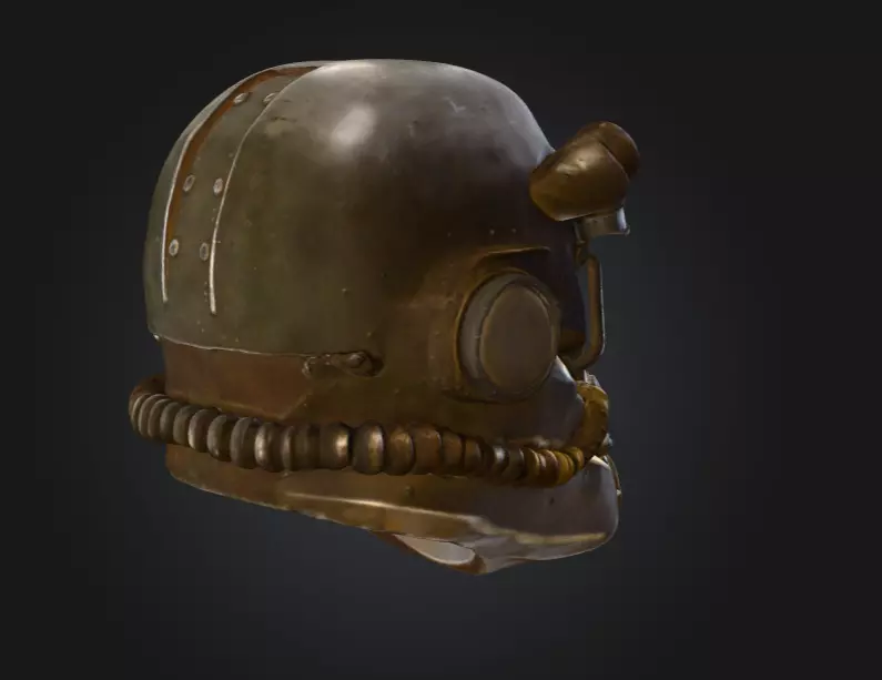 Power Armor Sentinel Low-poly 3D model_5