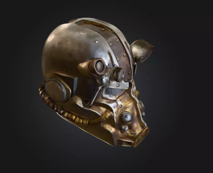 Power Armor Sentinel Low-poly 3D model_10