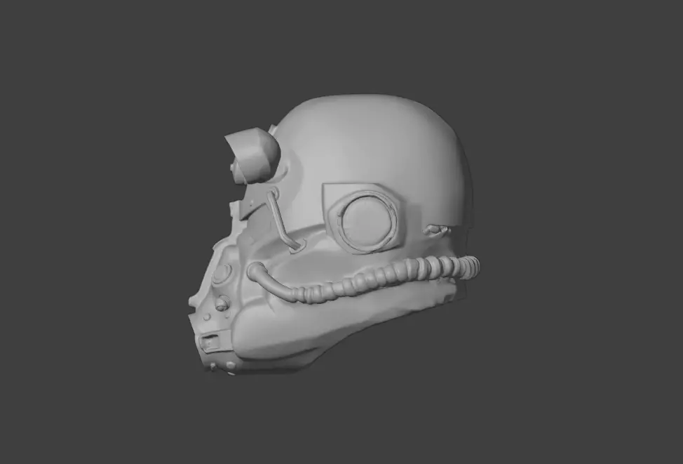 Power Armor Sentinel Low-poly 3D model_19