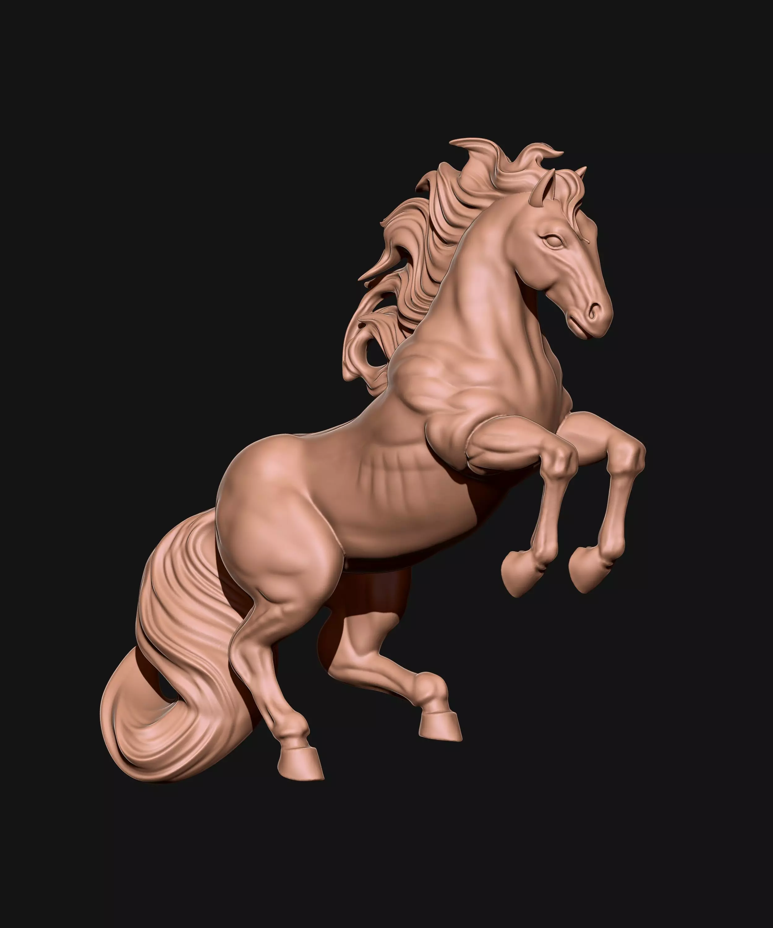 horse pendant 3d print model 3D print model_0
