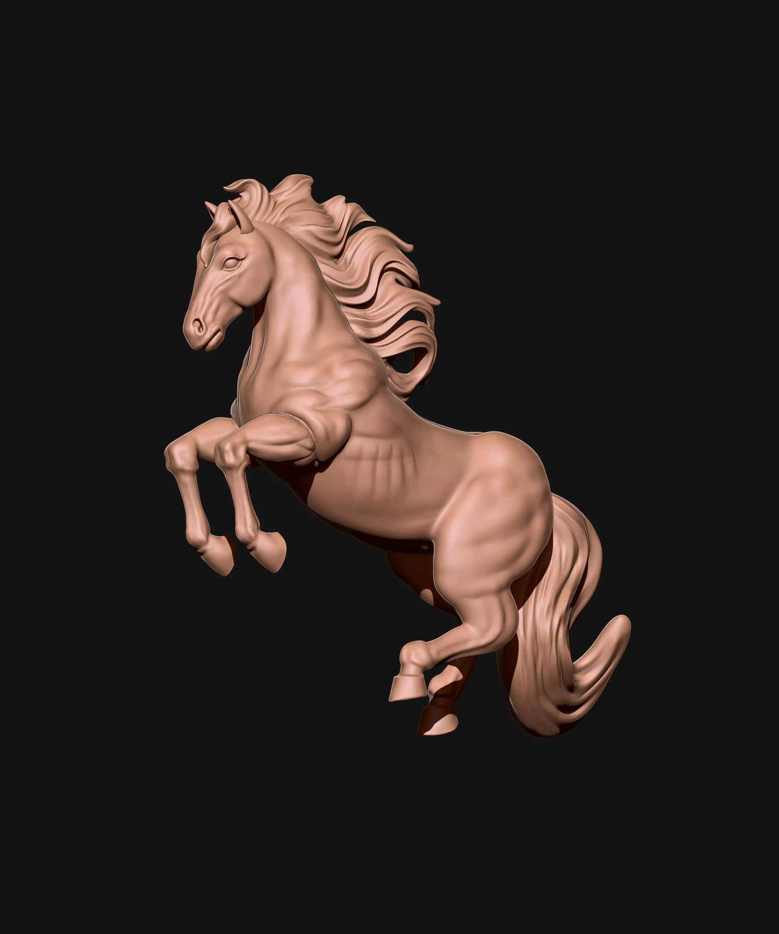 horse pendant 3d print model 3D print model_2