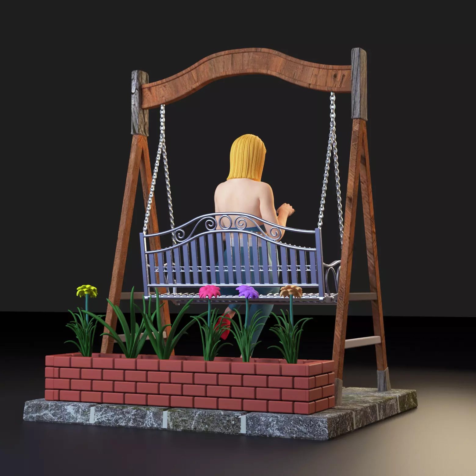 The Love Park Reader The Swing Date Diorama SFW and NSFW 3D print model_5