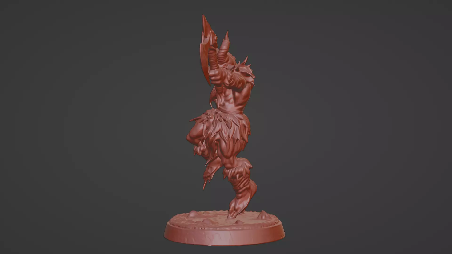 Frost Berserker  Leaping Axe Wielder 3D print model_20