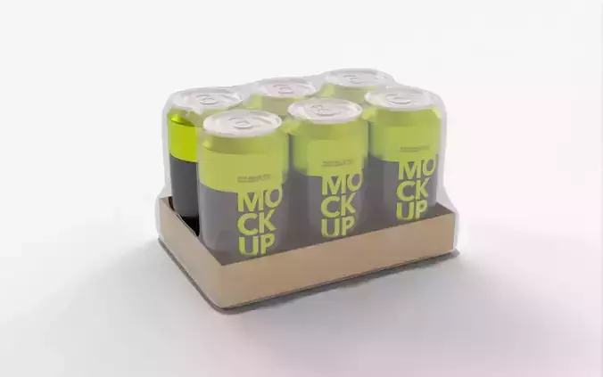 Lime Soda Can Pack of 6