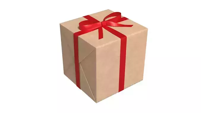 Wrapped Gift Box PBR 07