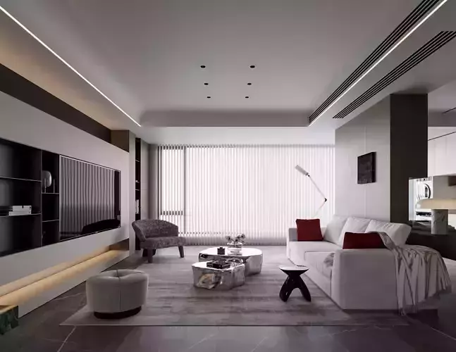 Modern living room  interior scenes 