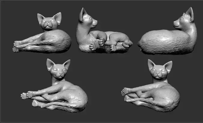 Cats with smooth fur