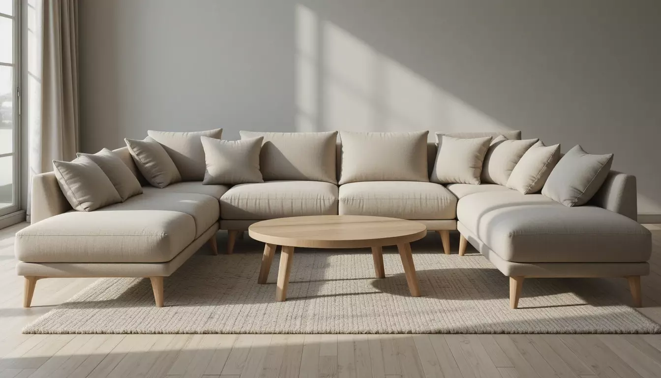 Modular Sofa Set 3D Model Modern Living Room Furniture Free low-poly 3D model