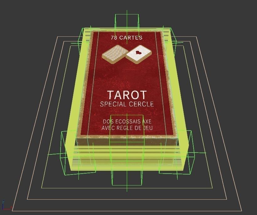 CARD GAME---Tarot Nouveau Low-poly 3D model_19