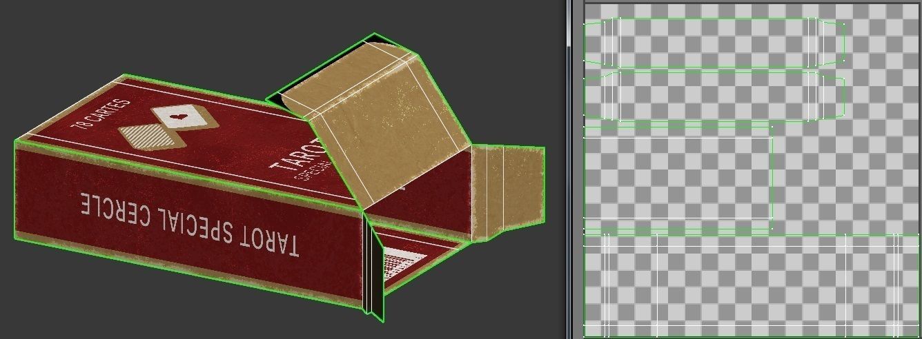 CARD GAME---Tarot Nouveau Low-poly 3D model_26