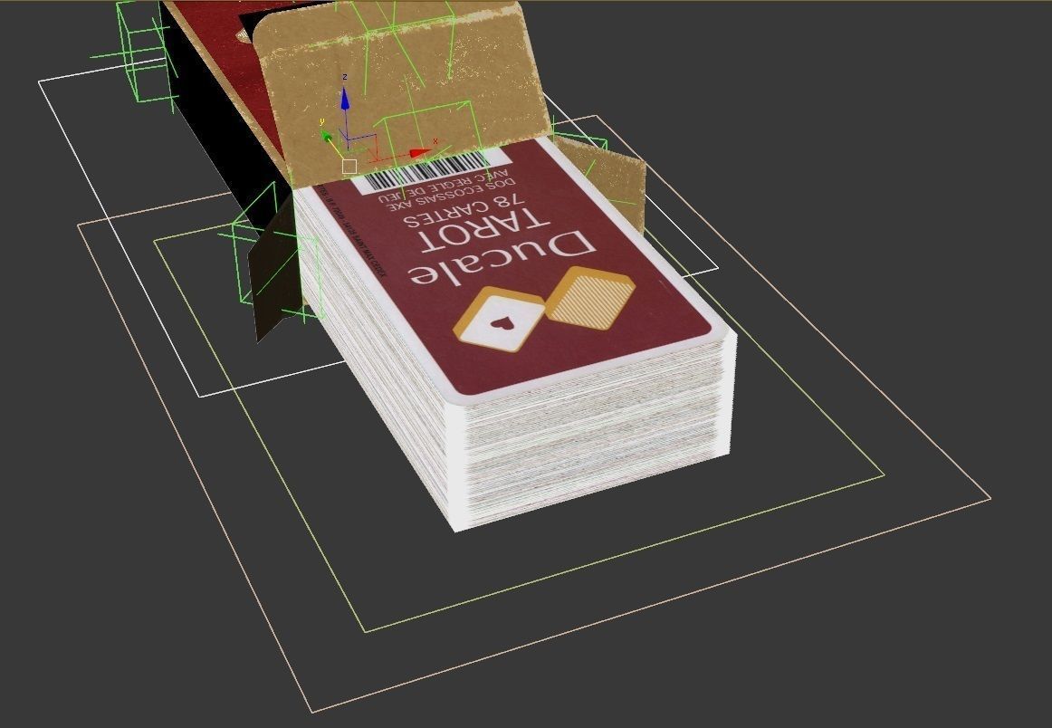 CARD GAME---Tarot Nouveau Low-poly 3D model_22