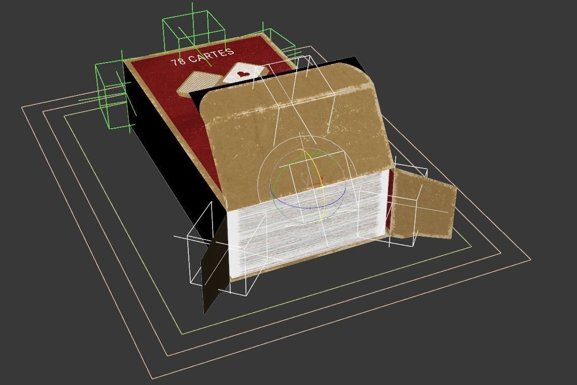 CARD GAME---Tarot Nouveau Low-poly 3D model_21