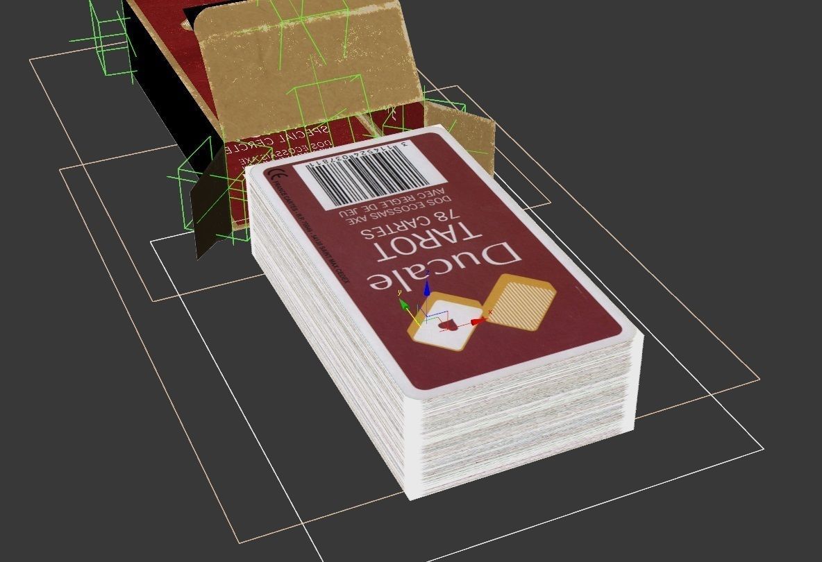 CARD GAME---Tarot Nouveau Low-poly 3D model_23