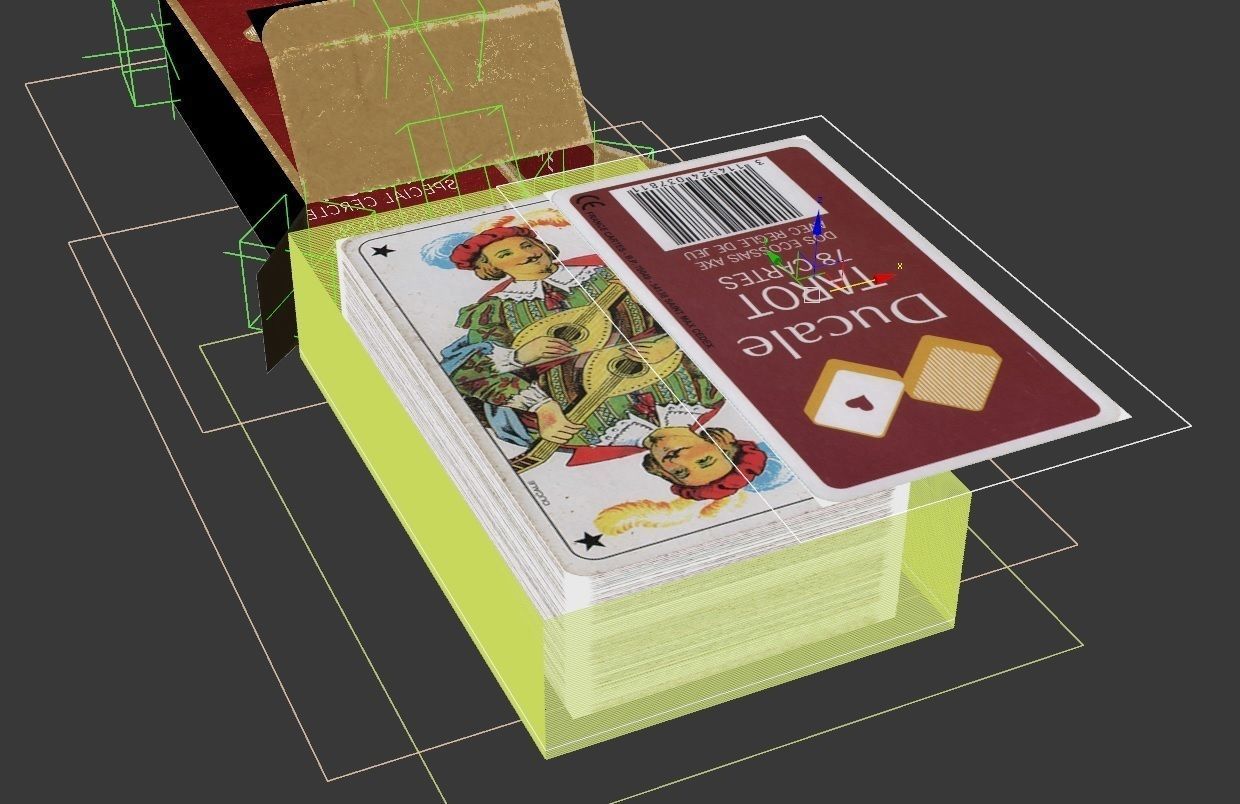 CARD GAME---Tarot Nouveau Low-poly 3D model_24