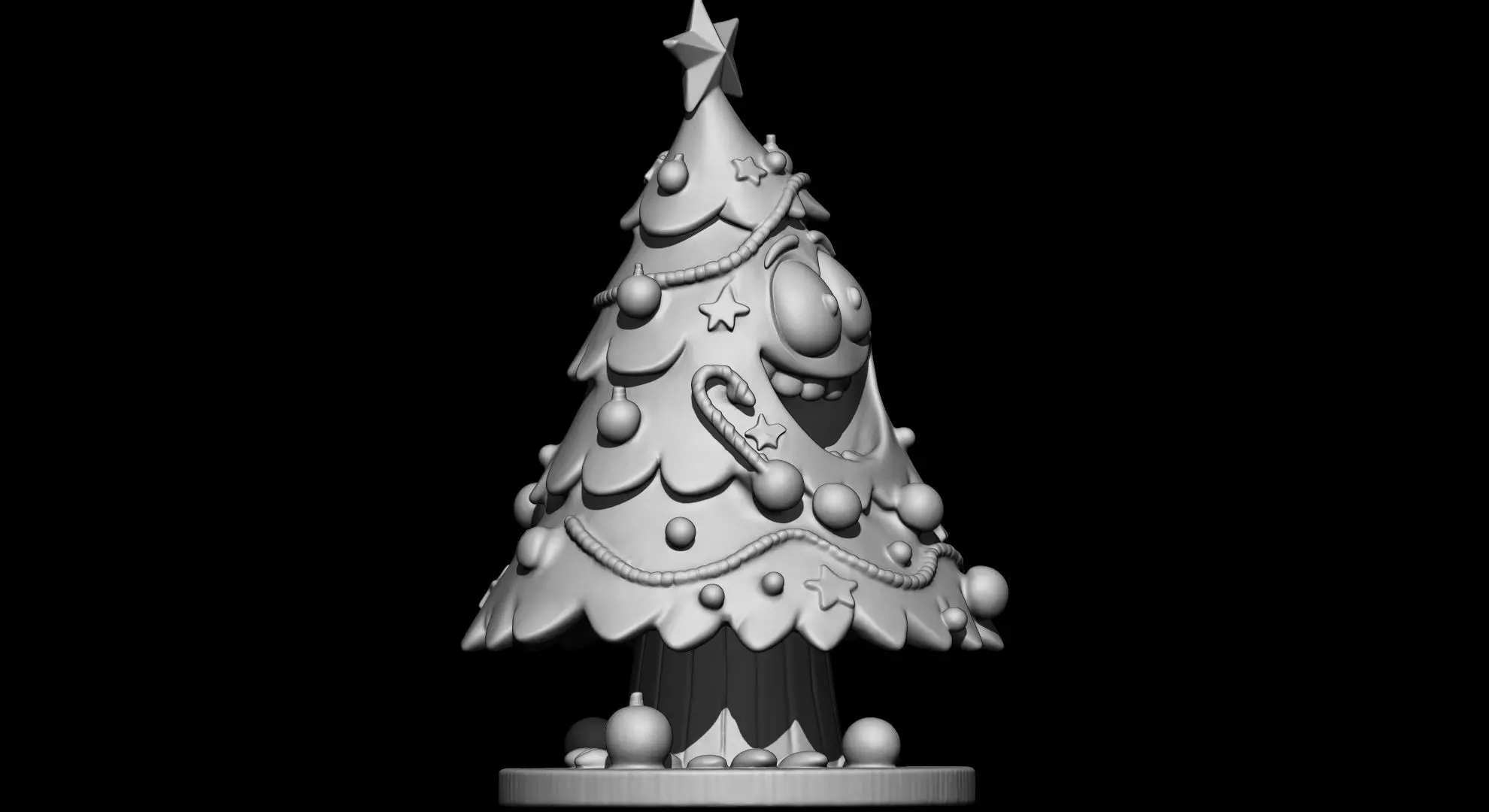Cartoon Decorative Christmas Tree 3D print model_3