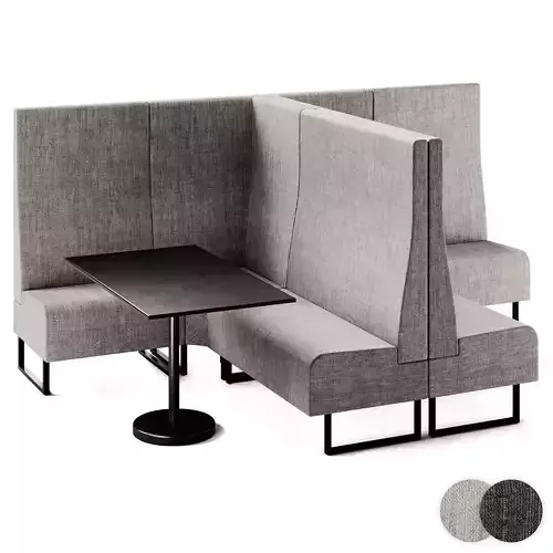 Et al Space High back corner office set