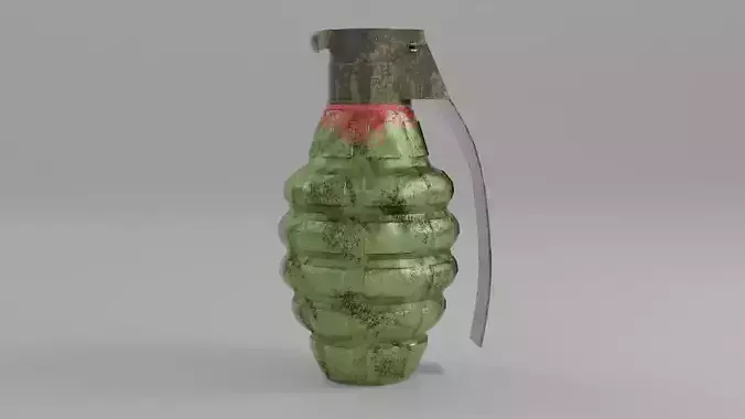 Grenade 3D Model - Low Poly