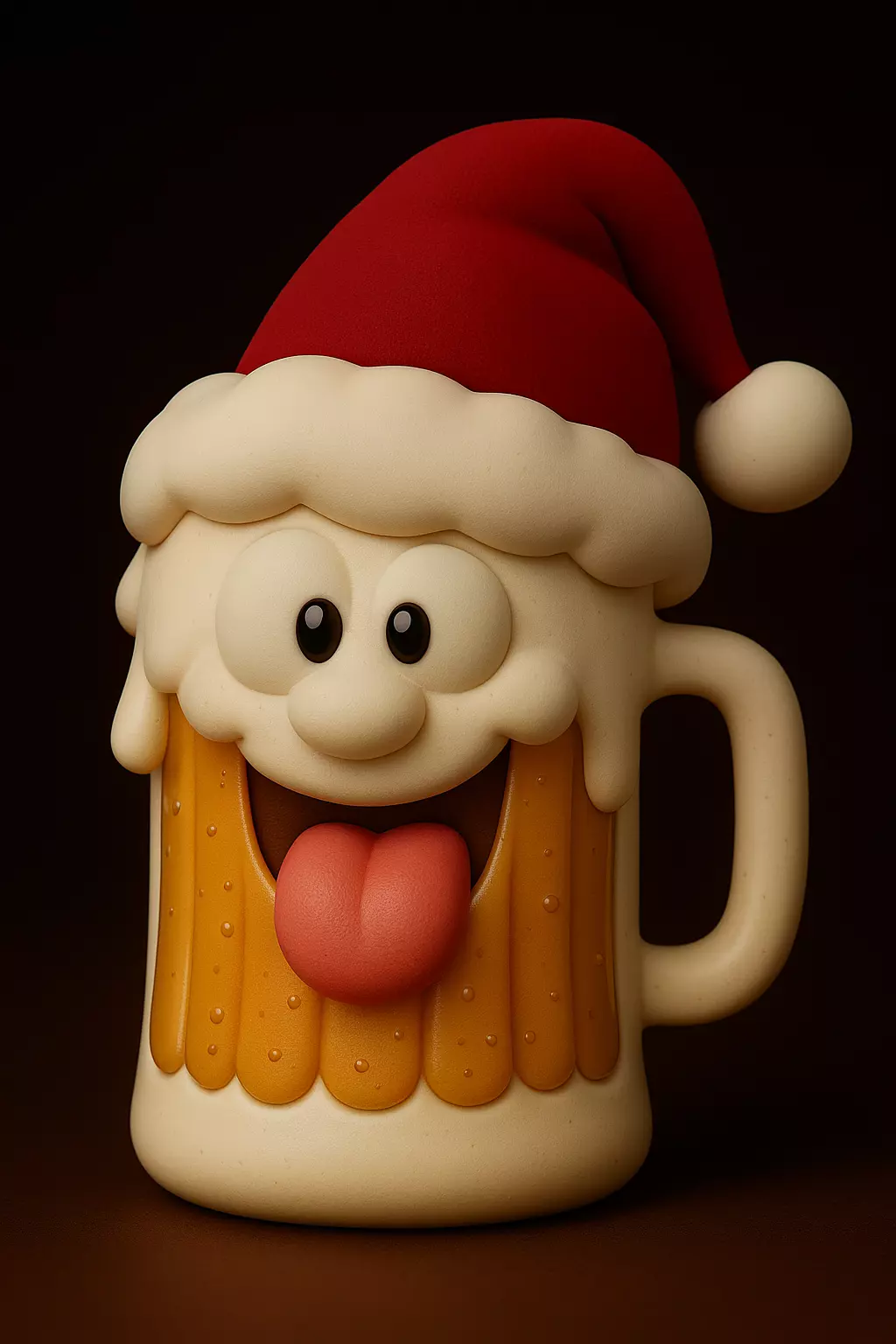 Santa Claus Beer Mug 3D print model_4