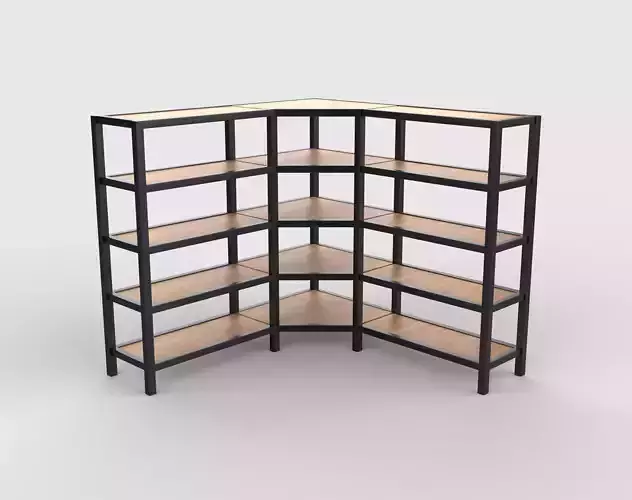 Metal shelving unit  3D model