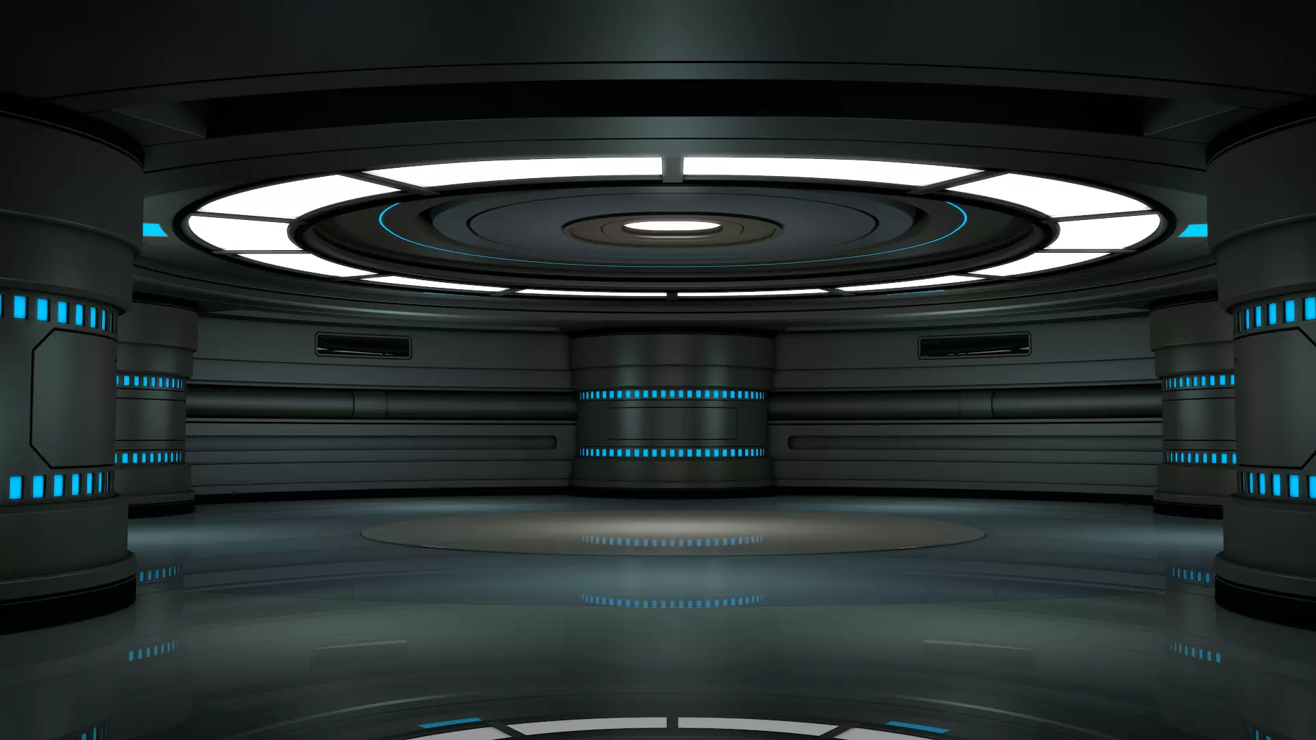 Sci Fi Room 3D model_0