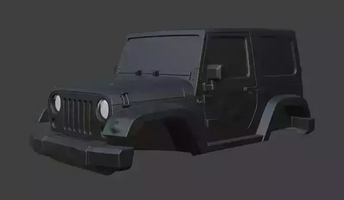 Jeep upper body 3D model